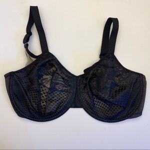 WACOAL - 40G - Black Diamond Print Lace Bra